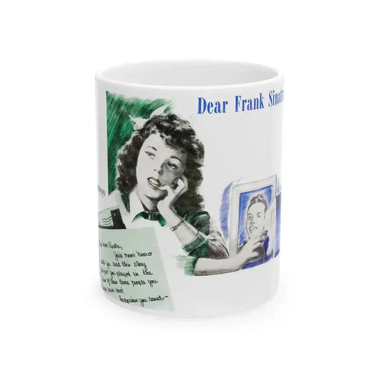 Dear Frank Sinatra (1), Life Story magazine, May 1944 - White Coffee Mug 11oz - Go Mug Yourself