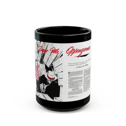 Dear Mr. Oppenzoomer, The American Magazine, December 1952 - Black Coffee Mug 15oz - Go Mug Yourself