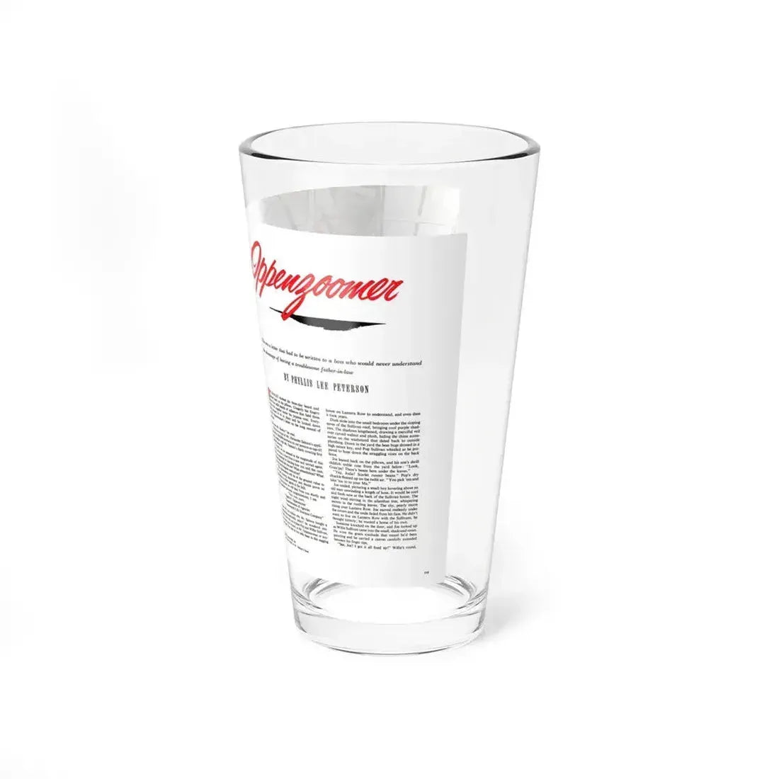 Dear Mr. Oppenzoomer, The American Magazine, December 1952 - Pint Glass 16oz - Go Mug Yourself