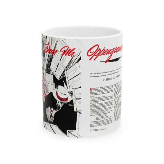 Dear Mr. Oppenzoomer, The American Magazine, December 1952 - White Coffee Mug 11oz - Go Mug Yourself