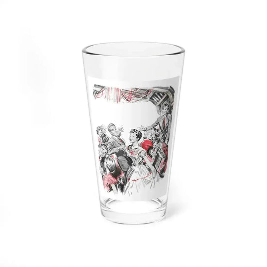 Dear Stranger by Elizabeth Hoy (1), Woman's Illustrated magazine, 1956 - Pint Glass 16oz 16oz - Go Mug Yourself