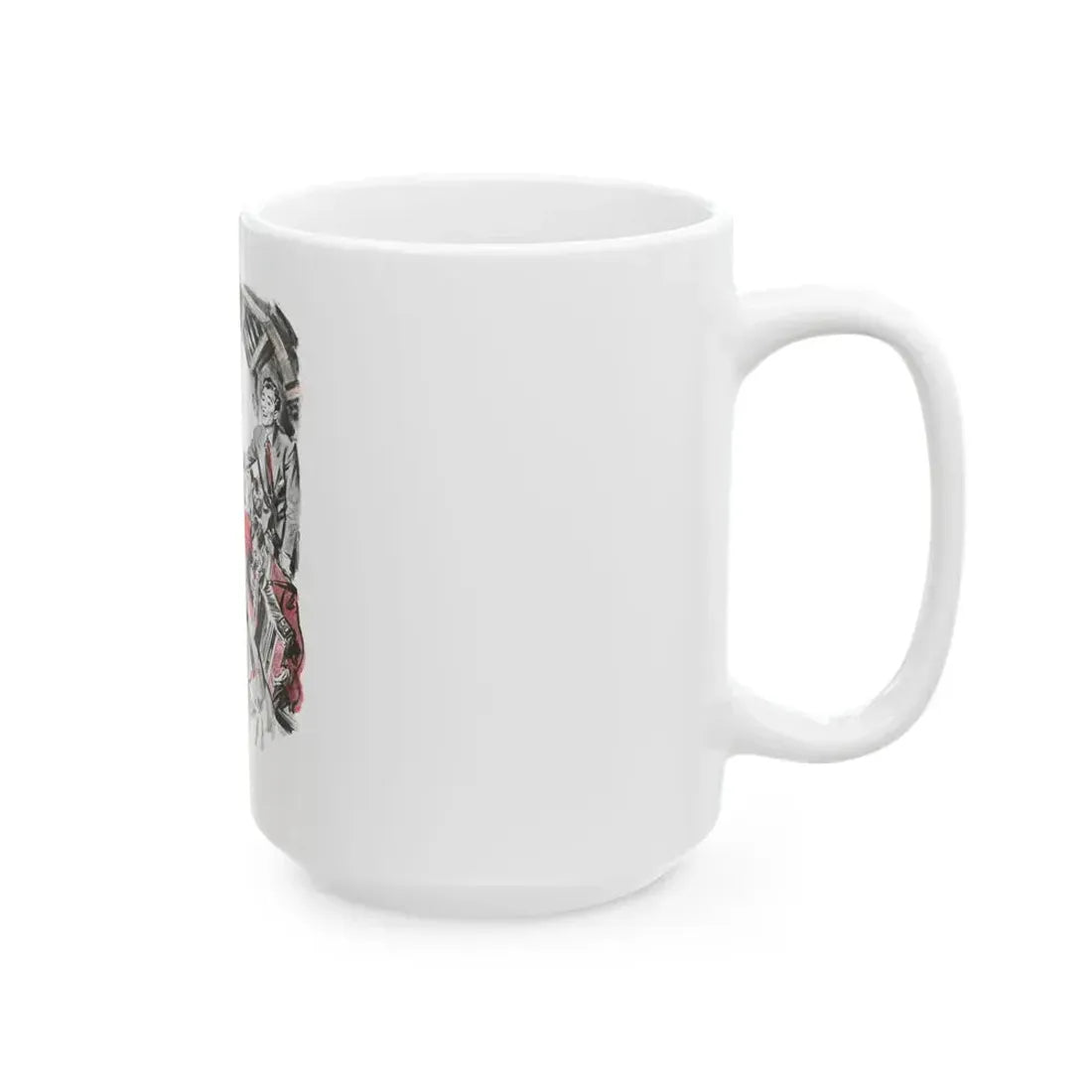Dear Stranger by Elizabeth Hoy (1), Woman's Illustrated magazine, 1956 - White Coffee Mug - Go Mug Yourself