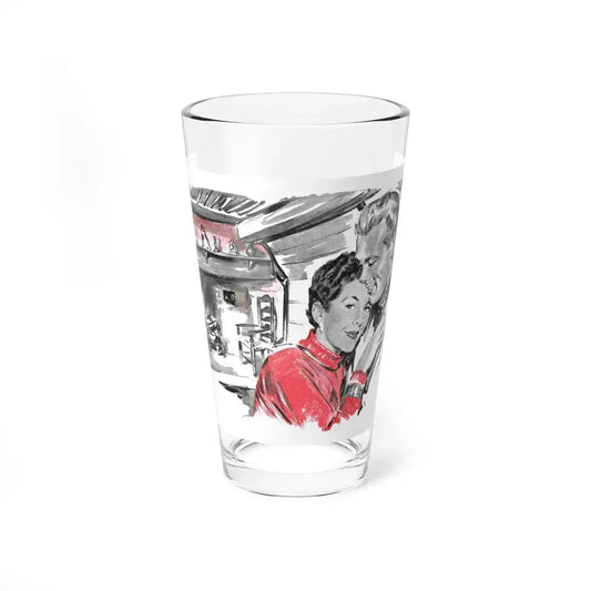 Dear Stranger by Elizabeth Hoy (2), Woman's Illustrated magazine, 1956 - Pint Glass 16oz 16oz - Go Mug Yourself
