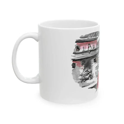 Dear Stranger by Elizabeth Hoy (2), Woman's Illustrated magazine, 1956 - White Coffee Mug - Go Mug Yourself