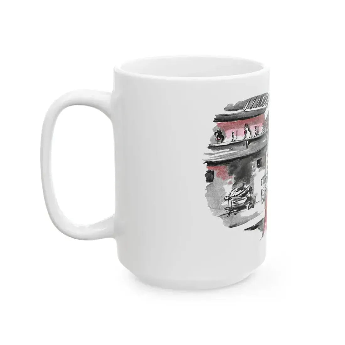 Dear Stranger by Elizabeth Hoy (2), Woman's Illustrated magazine, 1956 - White Coffee Mug - Go Mug Yourself