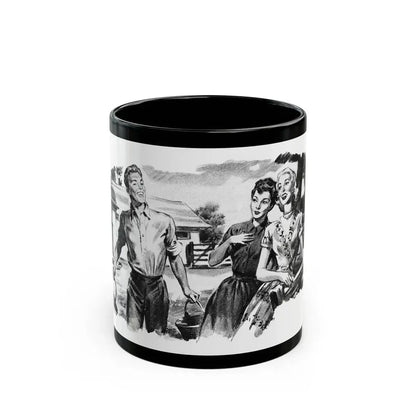 Dear Stranger by Elizabeth Hoy (3), Woman's Illustrated magazine, 1956 - Black Coffee Mug 11oz - Go Mug Yourself