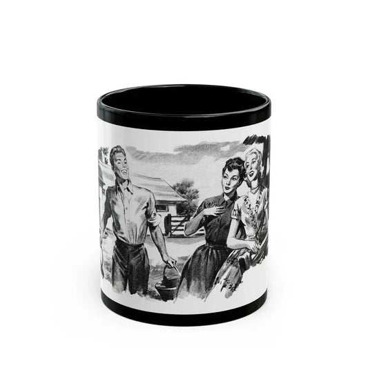 Dear Stranger by Elizabeth Hoy (3), Woman's Illustrated magazine, 1956 - Black Coffee Mug 11oz - Go Mug Yourself