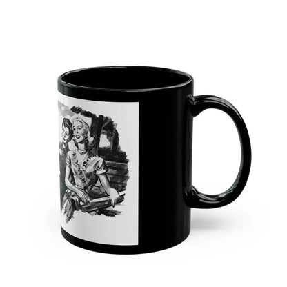 Dear Stranger by Elizabeth Hoy (3), Woman's Illustrated magazine, 1956 - Black Coffee Mug - Go Mug Yourself