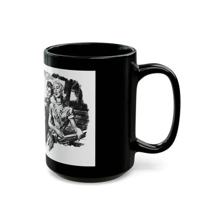 Dear Stranger by Elizabeth Hoy (3), Woman's Illustrated magazine, 1956 - Black Coffee Mug - Go Mug Yourself