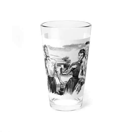 Dear Stranger by Elizabeth Hoy (3), Woman's Illustrated magazine, 1956 - Pint Glass 16oz 16oz - Go Mug Yourself