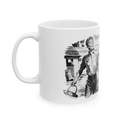 Dear Stranger by Elizabeth Hoy (3), Woman's Illustrated magazine, 1956 - White Coffee Mug - Go Mug Yourself