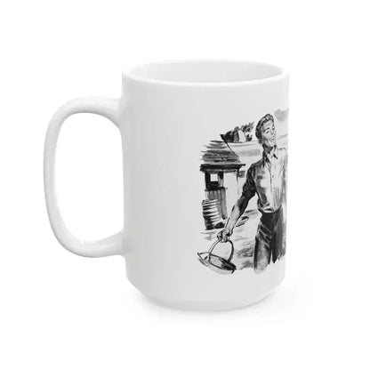 Dear Stranger by Elizabeth Hoy (3), Woman's Illustrated magazine, 1956 - White Coffee Mug - Go Mug Yourself