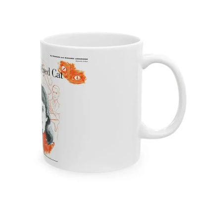 Death and the Fiery-Eyed Cat, This Week Magazine, December 7, 1958 - White Coffee Mug - Go Mug Yourself