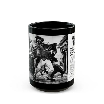 Death at the Black Lion Inn, Adventure, April 1959 - Black Coffee Mug 15oz - Go Mug Yourself