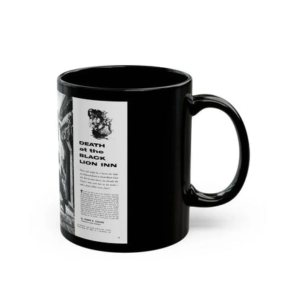 Death at the Black Lion Inn, Adventure, April 1959 - Black Coffee Mug - Go Mug Yourself
