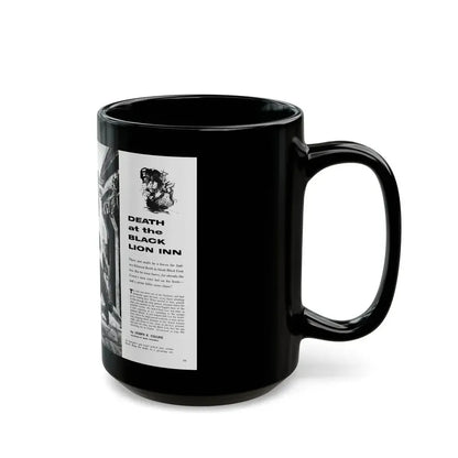 Death at the Black Lion Inn, Adventure, April 1959 - Black Coffee Mug - Go Mug Yourself