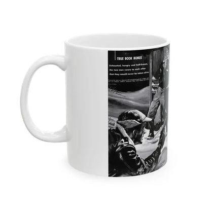 Death Before Capture', Action for Men, May 1960 - White Coffee Mug - Go Mug Yourself