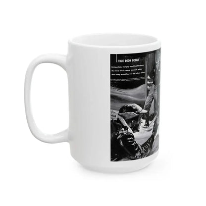 Death Before Capture', Action for Men, May 1960 - White Coffee Mug - Go Mug Yourself
