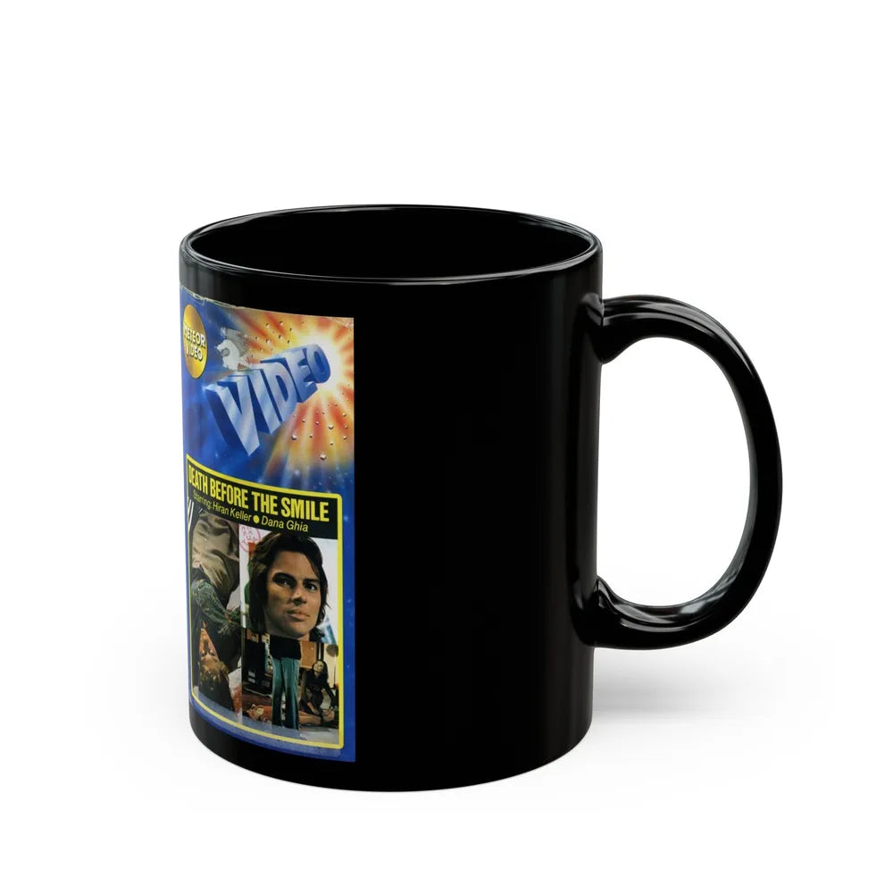 DEATH BEFORE THE SMILE (VHS COVER) - Black Coffee Mug-Go Mug Yourself