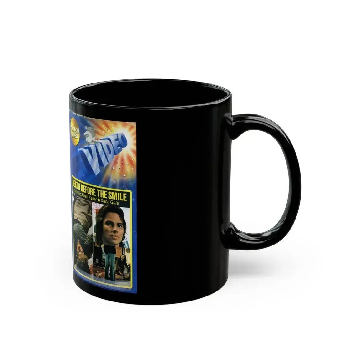 DEATH BEFORE THE SMILE (VHS COVER) - Black Coffee Mug - Go Mug Yourself