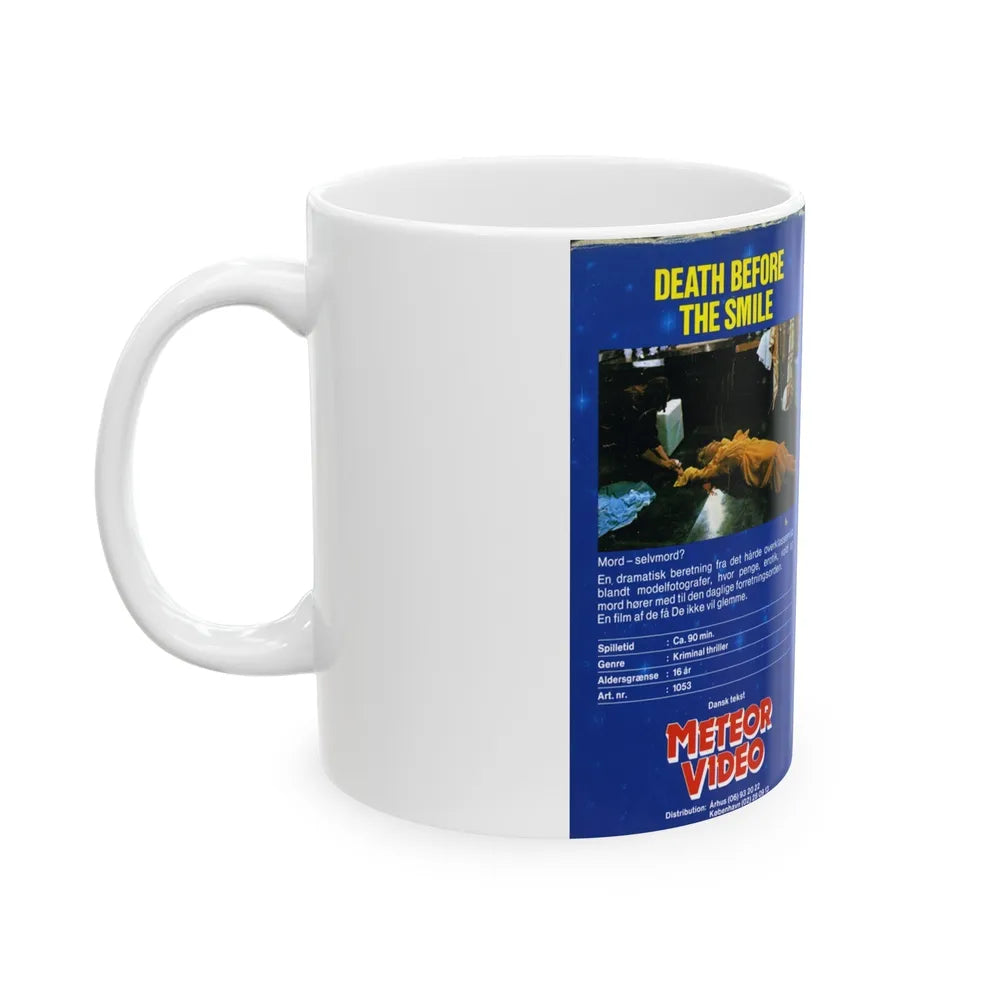 DEATH BEFORE THE SMILE (VHS COVER) - White Coffee Mug-Go Mug Yourself