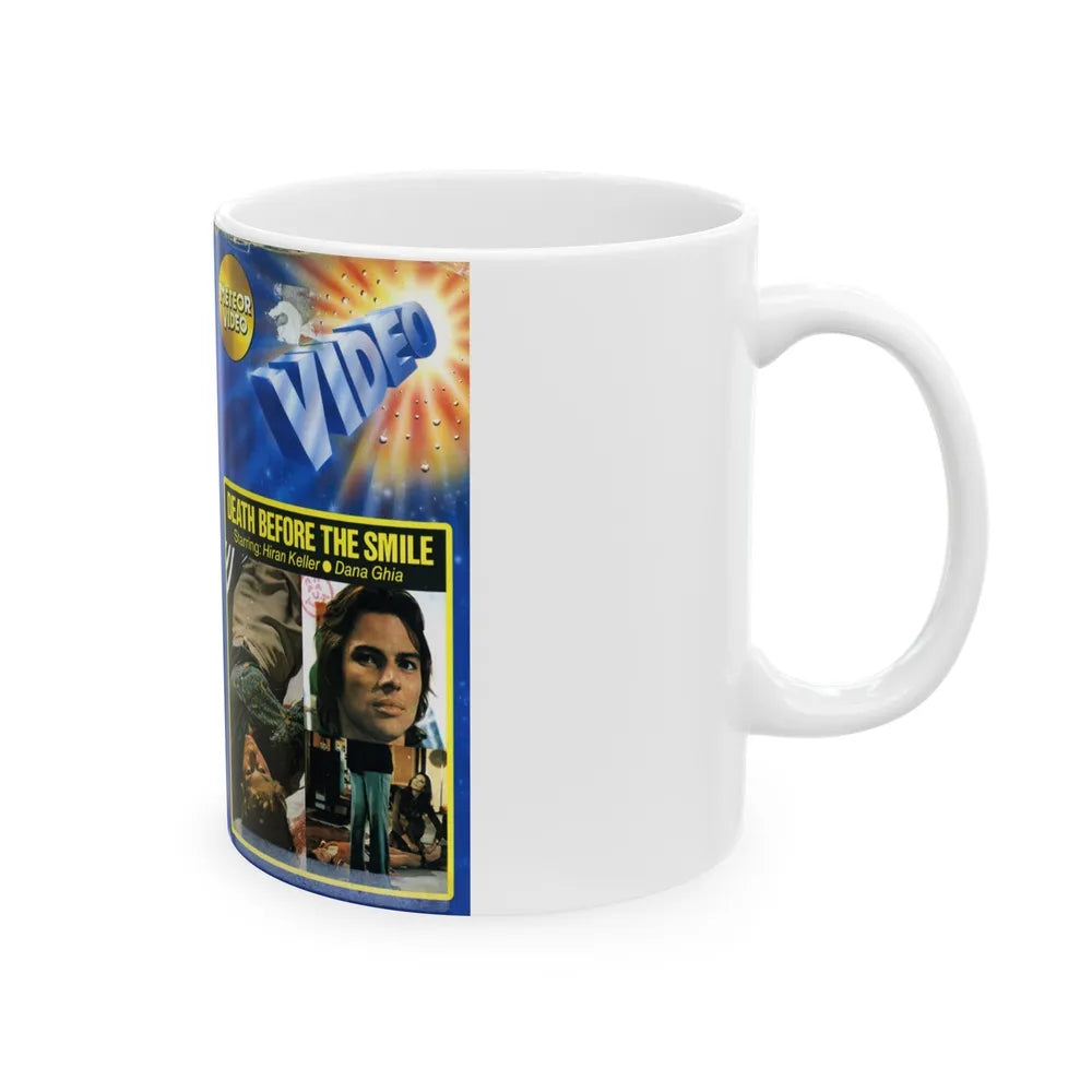 DEATH BEFORE THE SMILE (VHS COVER) - White Coffee Mug-Go Mug Yourself