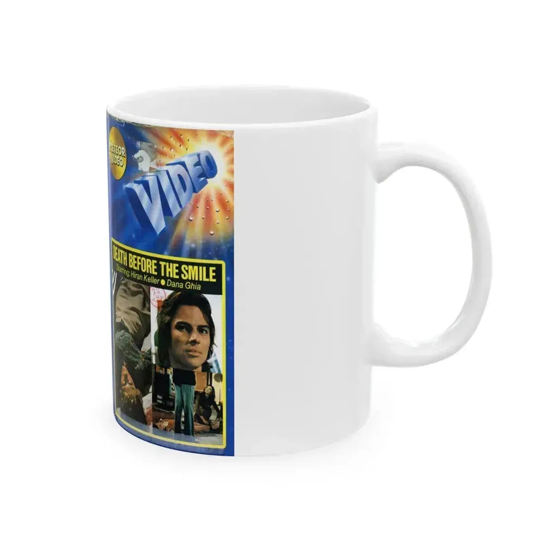 DEATH BEFORE THE SMILE (VHS COVER) - White Coffee Mug - Go Mug Yourself