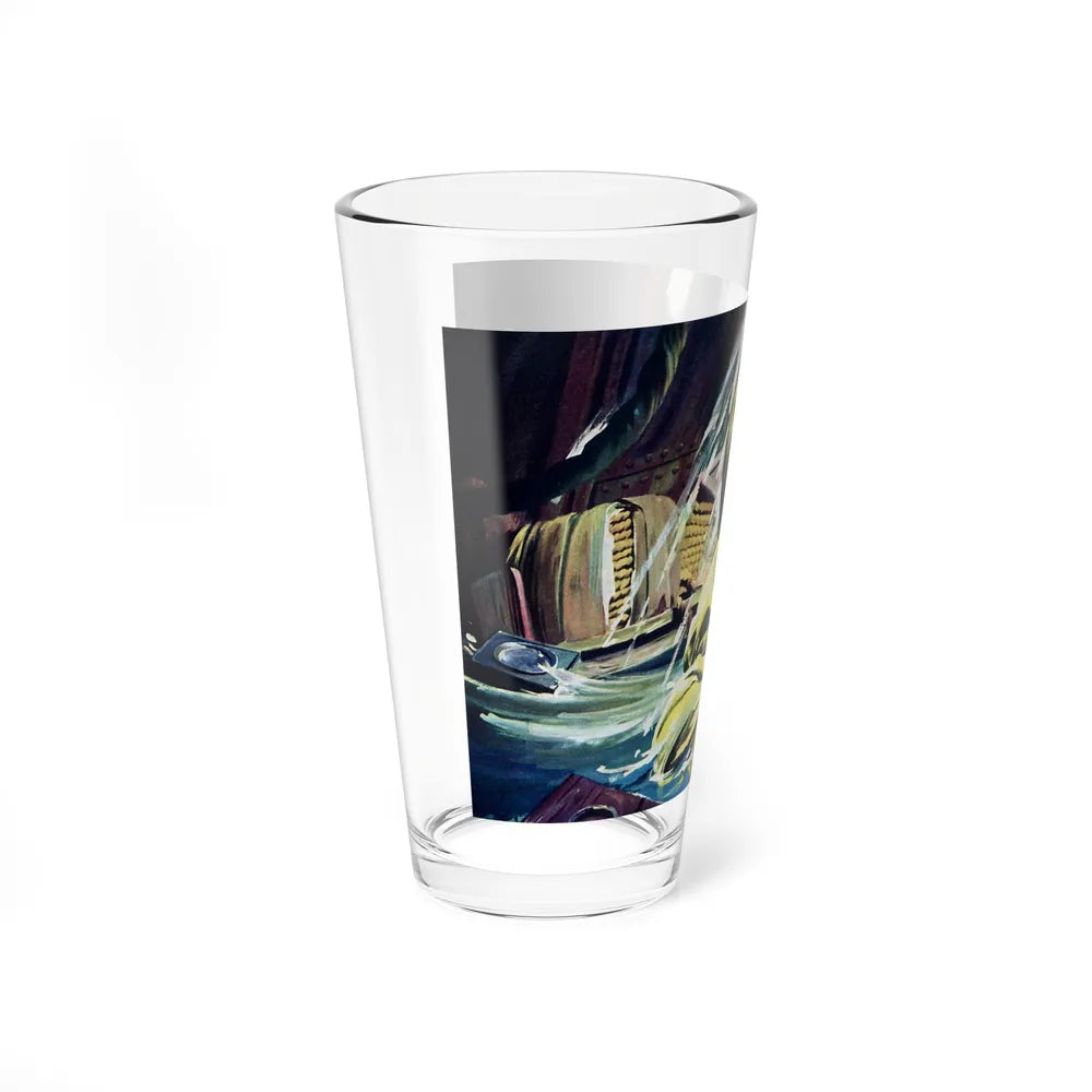 Death Below Decks by Brian Cleeve, The Saturday Evening Post, 1957 - Pint Glass 16oz-Go Mug Yourself