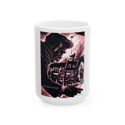 Death by A. C., Cavalier, May 1953 - White Coffee Mug 15oz - Go Mug Yourself