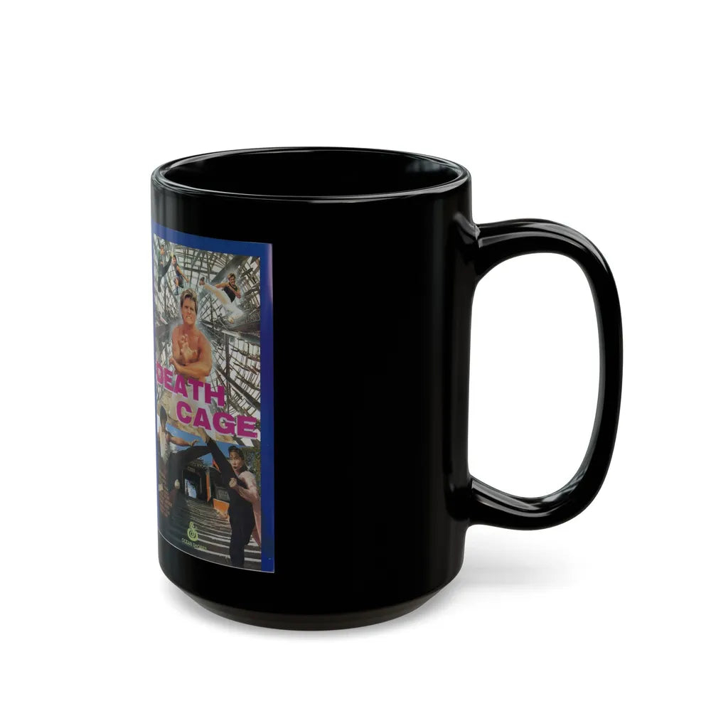 DEATH CAGE (VHS COVER) - Black Coffee Mug-Go Mug Yourself