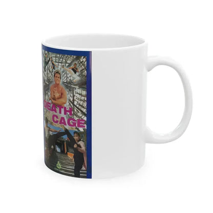 DEATH CAGE (VHS COVER) - White Coffee Mug - Go Mug Yourself