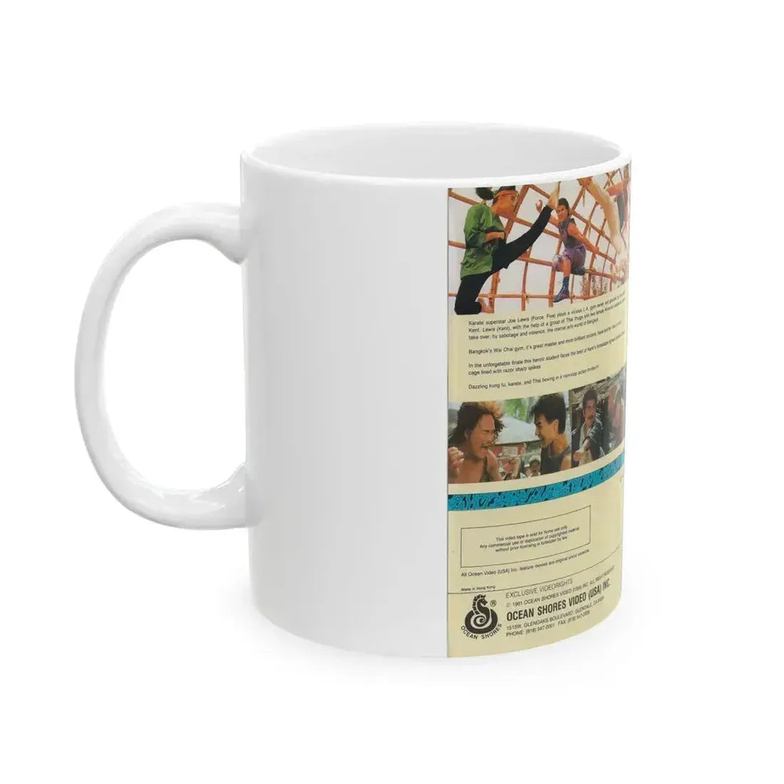 DEATH CAGE (VHS COVER) - White Coffee Mug - Go Mug Yourself