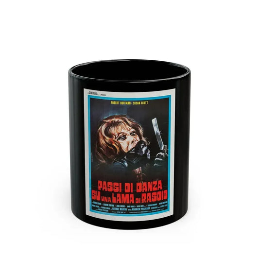 DEATH CARRIES A CANE (ITALIAN) 1973 Movie Poster - Black Coffee Mug 11oz - Go Mug Yourself