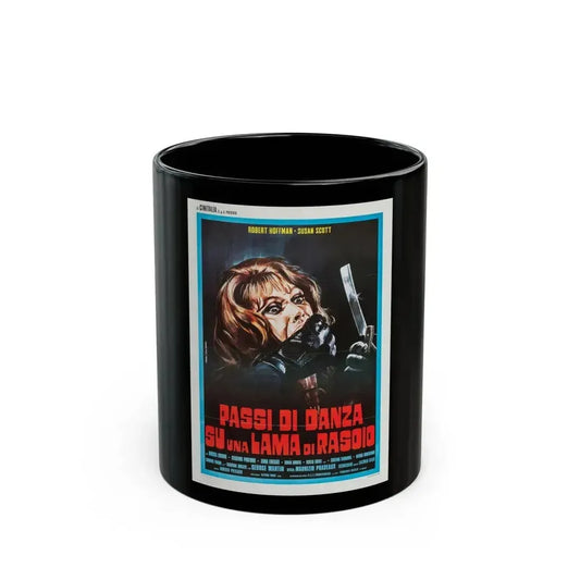 DEATH CARRIES A CANE (ITALIAN) 1973 Movie Poster - Black Coffee Mug 11oz - Go Mug Yourself