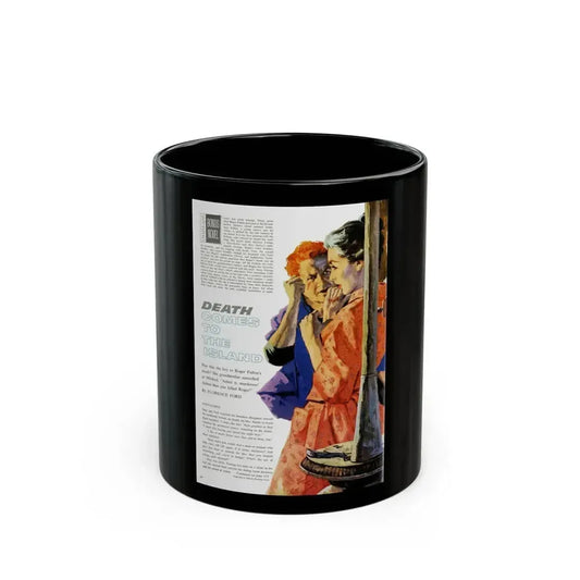 Death Comes To The Island, Chatelaine, September 1960 - Black Coffee Mug 11oz - Go Mug Yourself