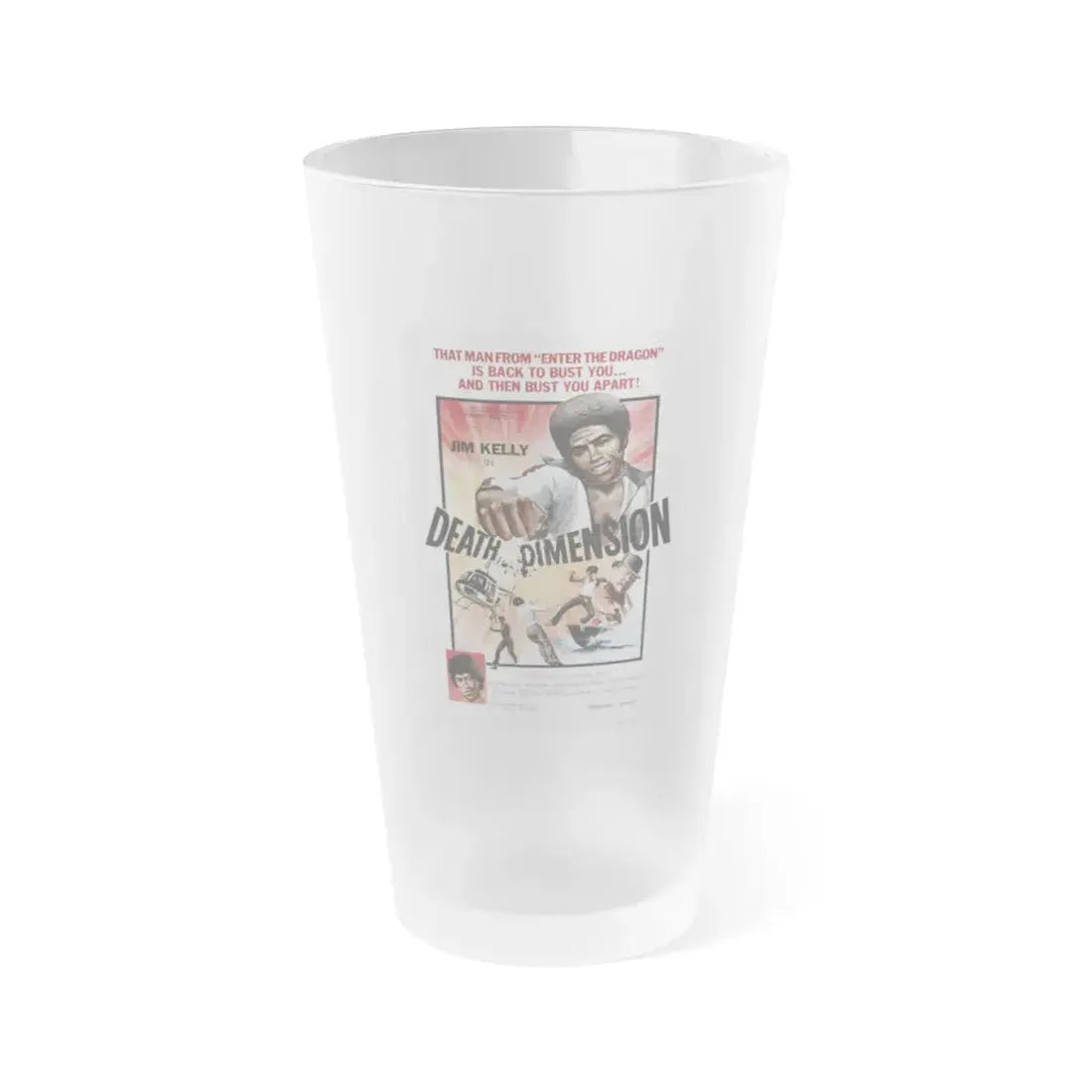 DEATH DIMENSION 1978 Movie Poster - Frosted Pint Glass 16oz Default Title - Go Mug Yourself