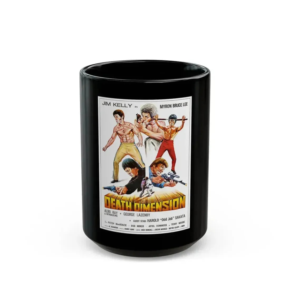 DEATH DIMENSION (2) 1978 Movie Poster - Black Coffee Mug 15oz - Go Mug Yourself
