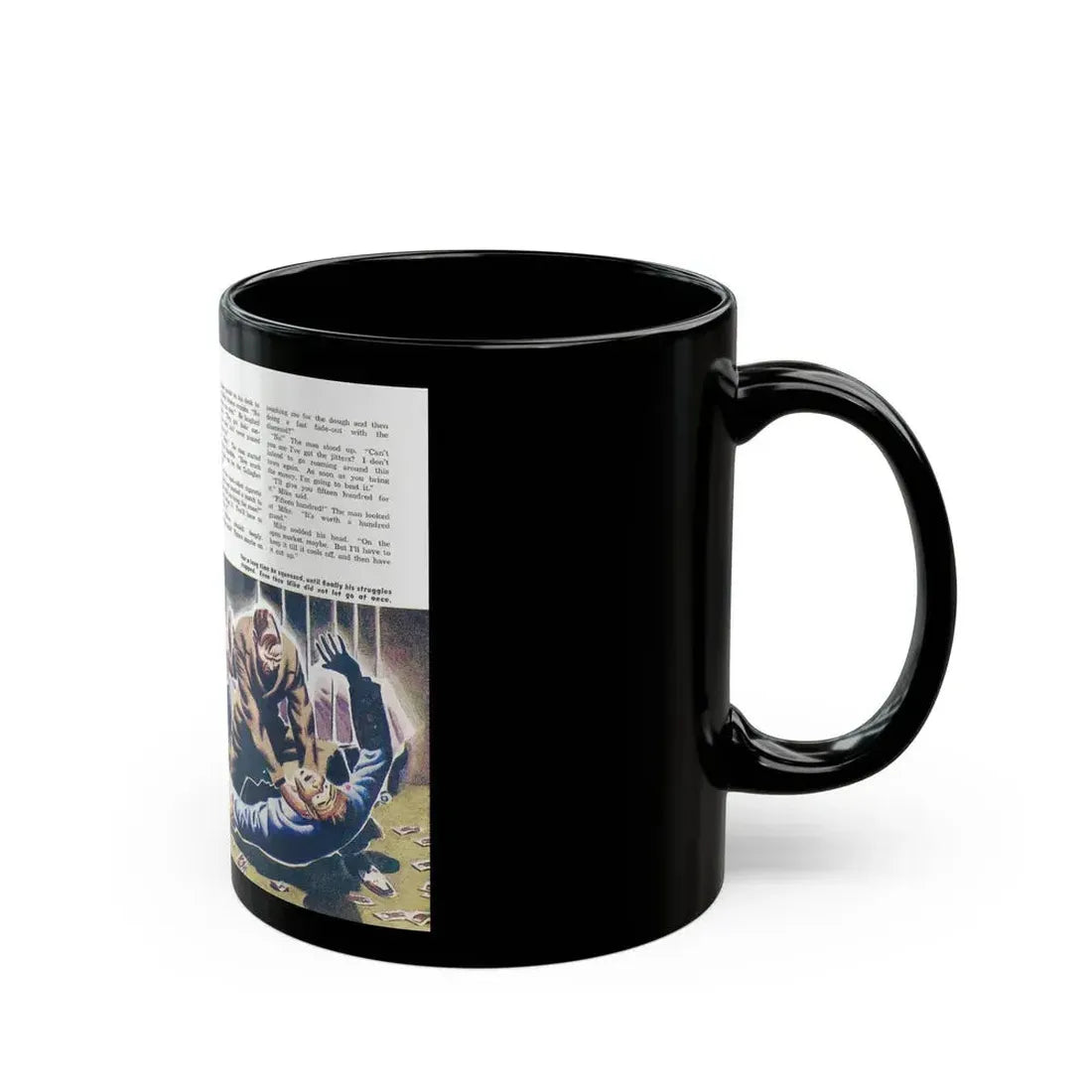 Death for a Penny, Man Junior, October 1948 - Black Coffee Mug - Go Mug Yourself