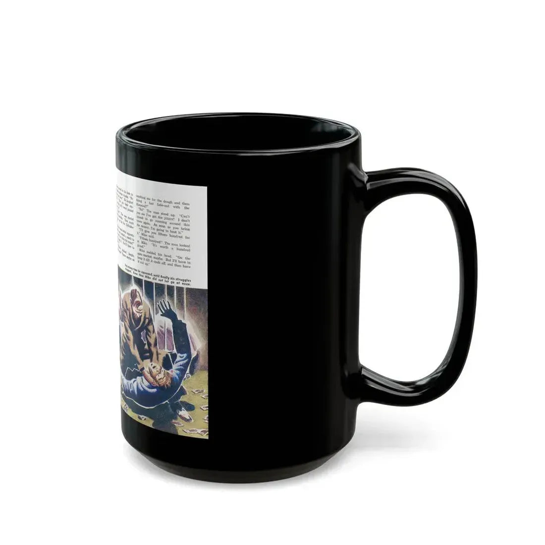 Death for a Penny, Man Junior, October 1948 - Black Coffee Mug - Go Mug Yourself