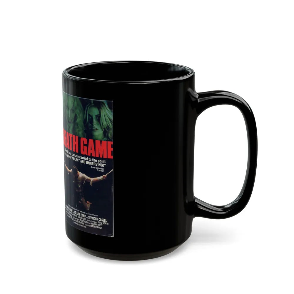 DEATH GAME (VHS COVER) - Black Coffee Mug-Go Mug Yourself