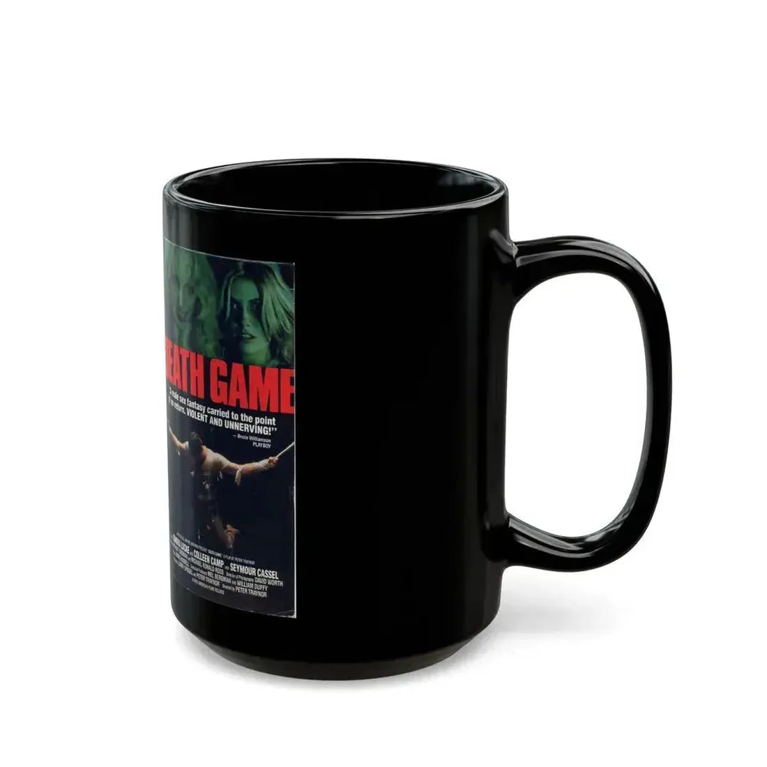 DEATH GAME (VHS COVER) - Black Coffee Mug - Go Mug Yourself