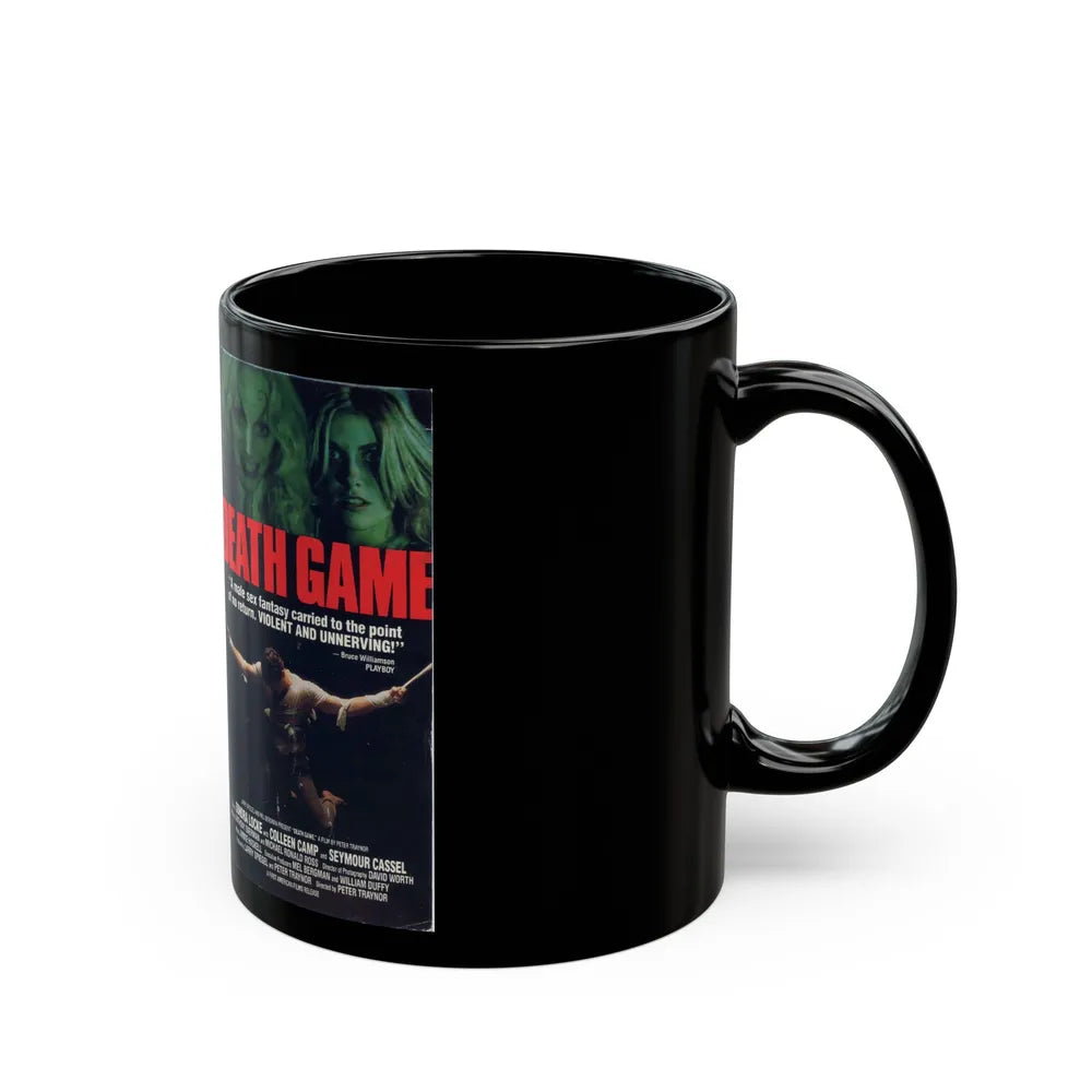 DEATH GAME (VHS COVER) - Black Coffee Mug-Go Mug Yourself