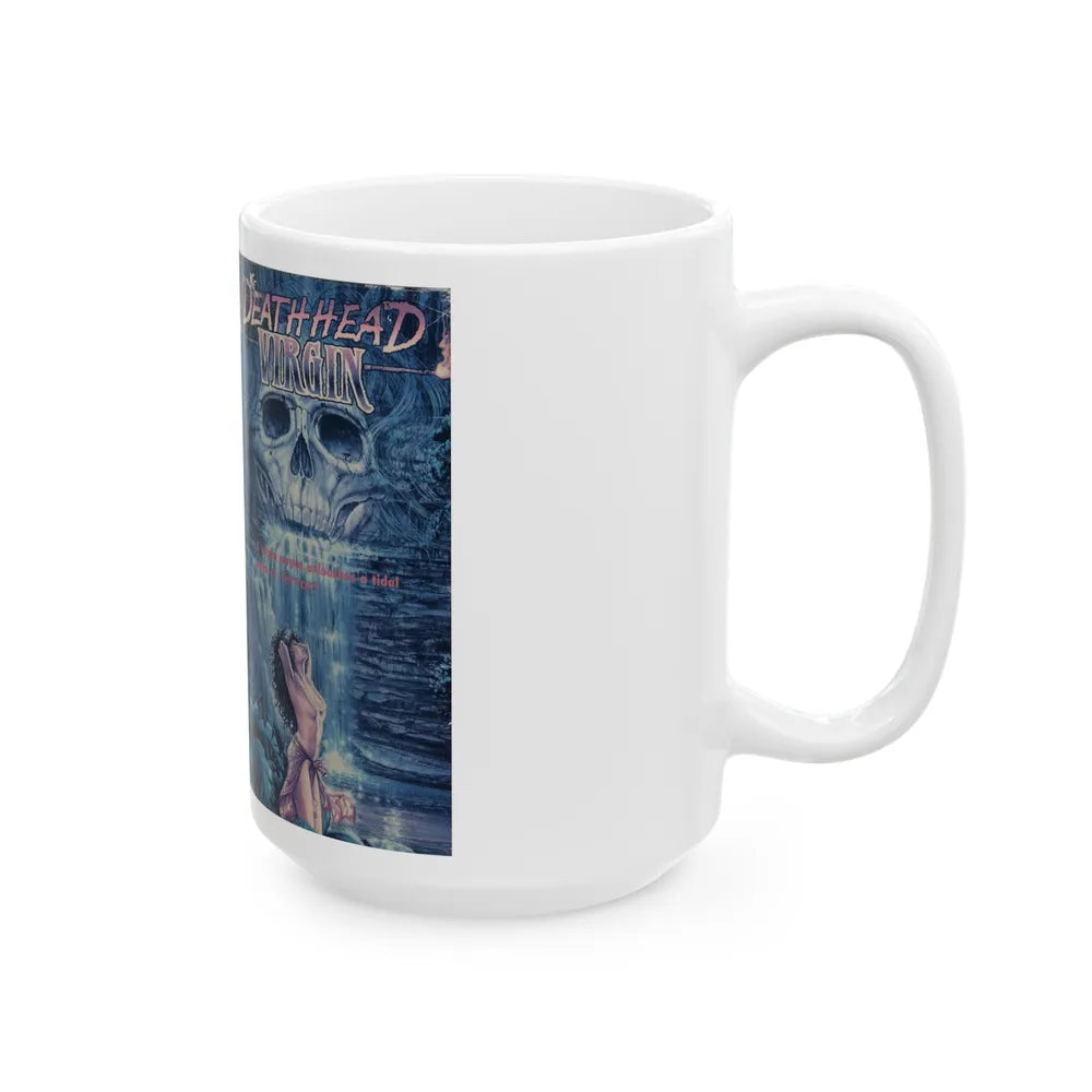 DEATH HEAD VIRGIN (VHS COVER) - White Coffee Mug-Go Mug Yourself