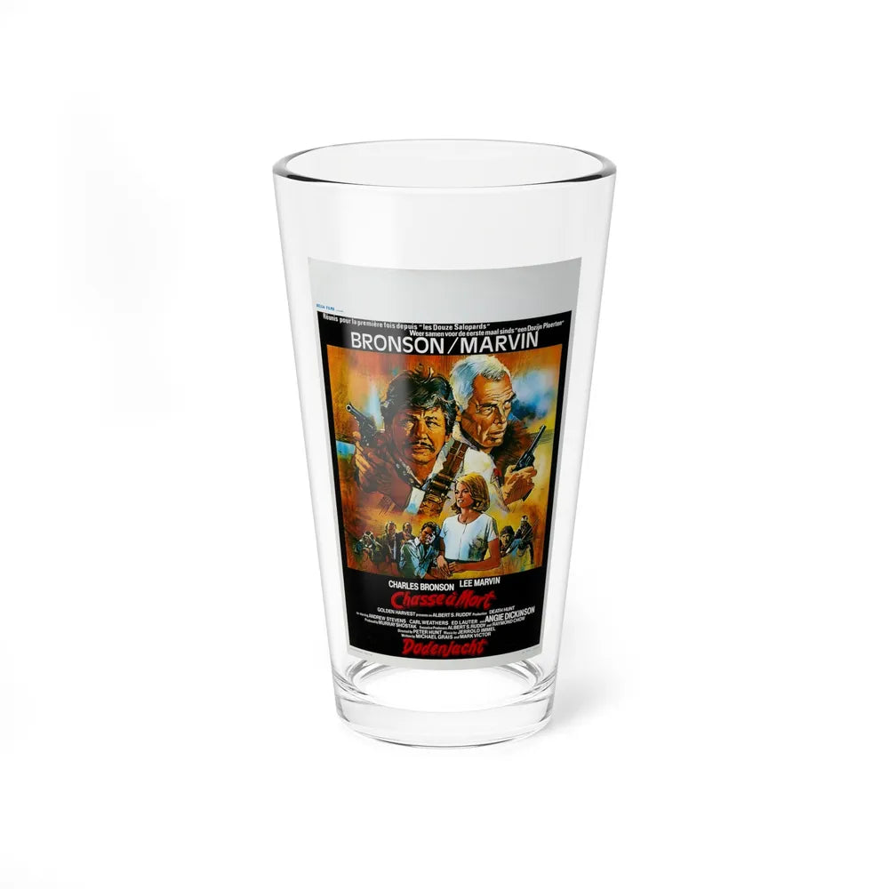 DEATH HUNT (BELGIAN) 1981 Movie Poster - Pint Glass 16oz-16oz-Go Mug Yourself