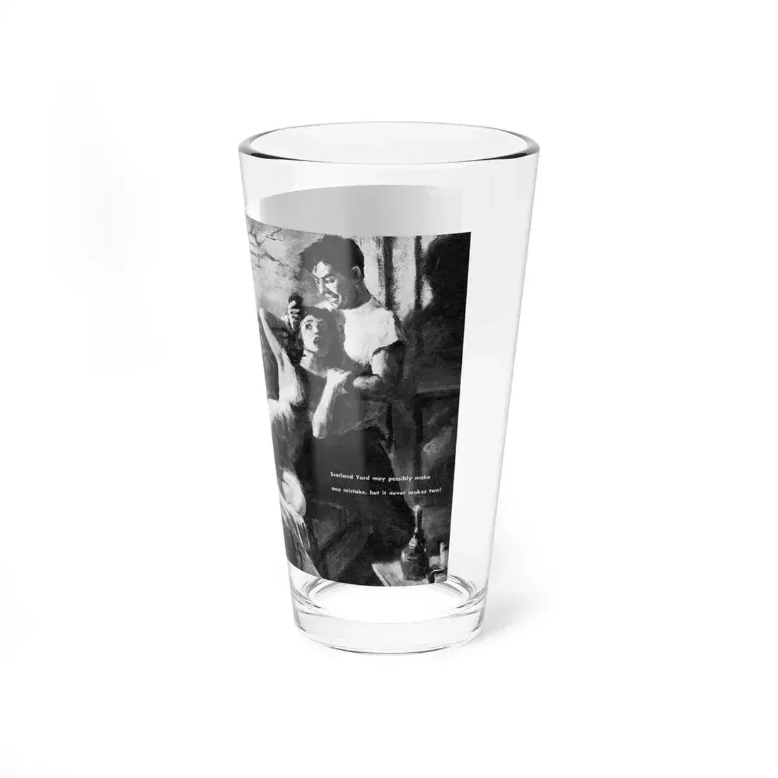 Death in a rented room, Man's Adventure, May 1957 - Pint Glass 16oz - Go Mug Yourself