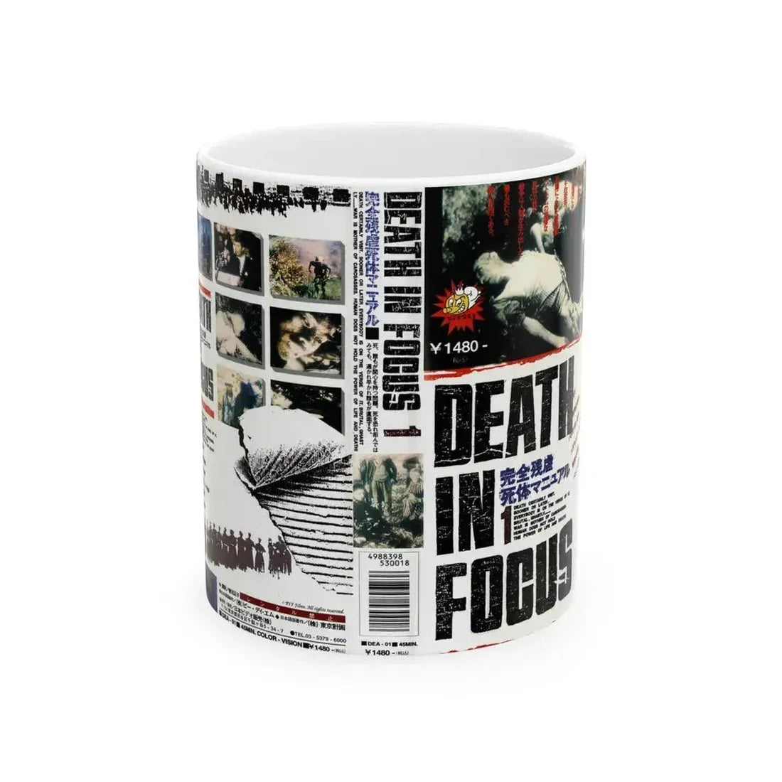DEATH IN FOCUS VERSION2 (VHS COVER) - White Coffee Mug 11oz - Go Mug Yourself