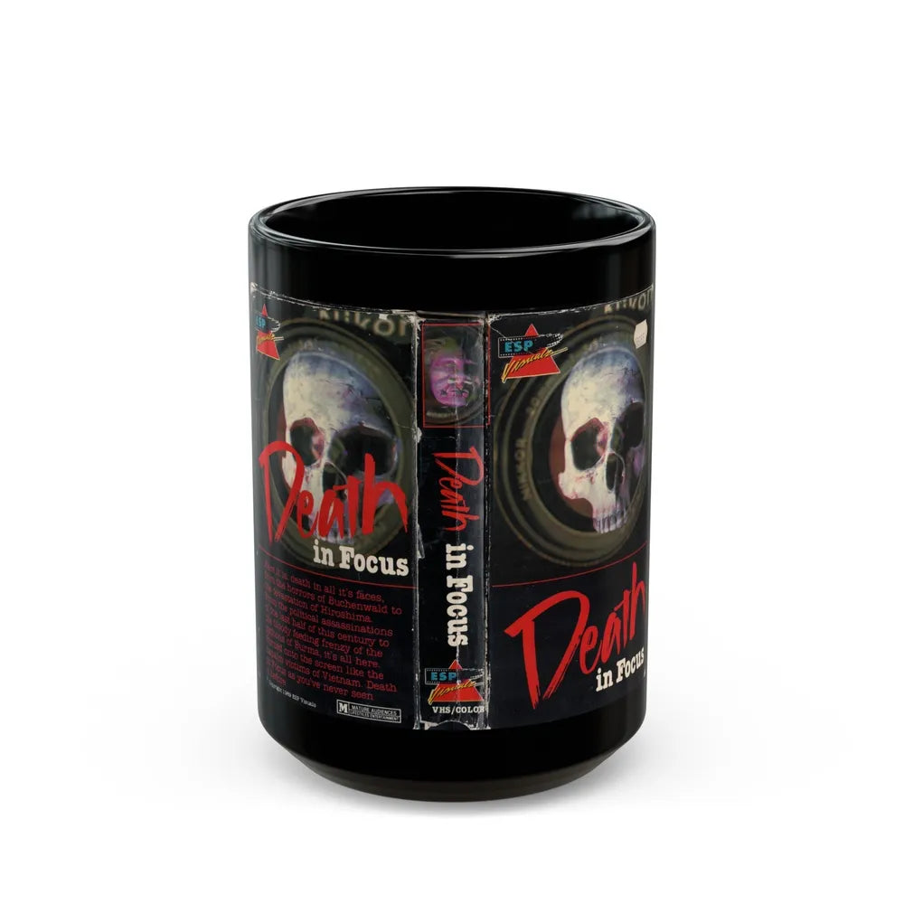 DEATH IN FOCUS (VHS COVER) - Black Coffee Mug-15oz-Go Mug Yourself