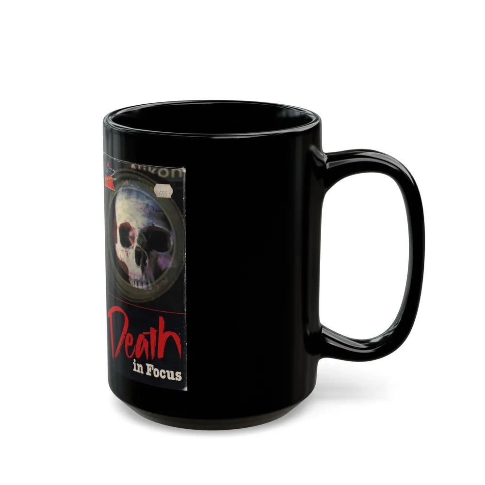 DEATH IN FOCUS (VHS COVER) - Black Coffee Mug-Go Mug Yourself