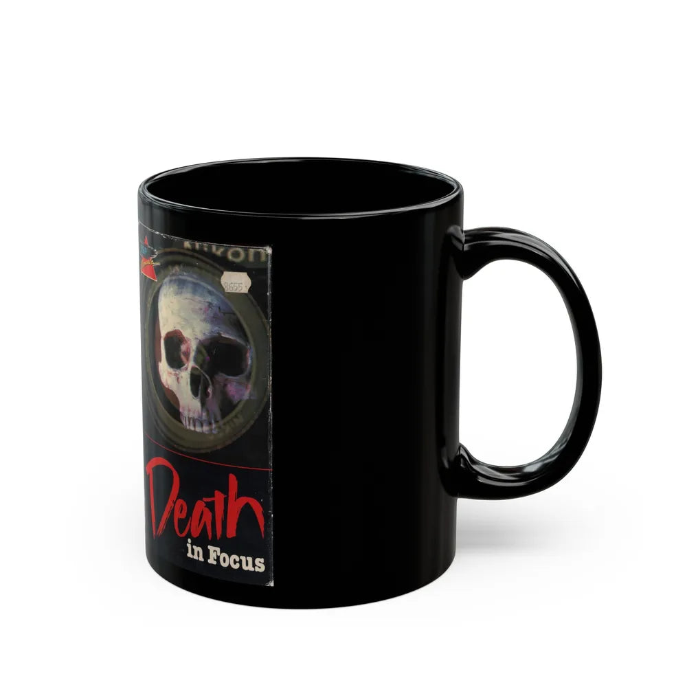 DEATH IN FOCUS (VHS COVER) - Black Coffee Mug-Go Mug Yourself