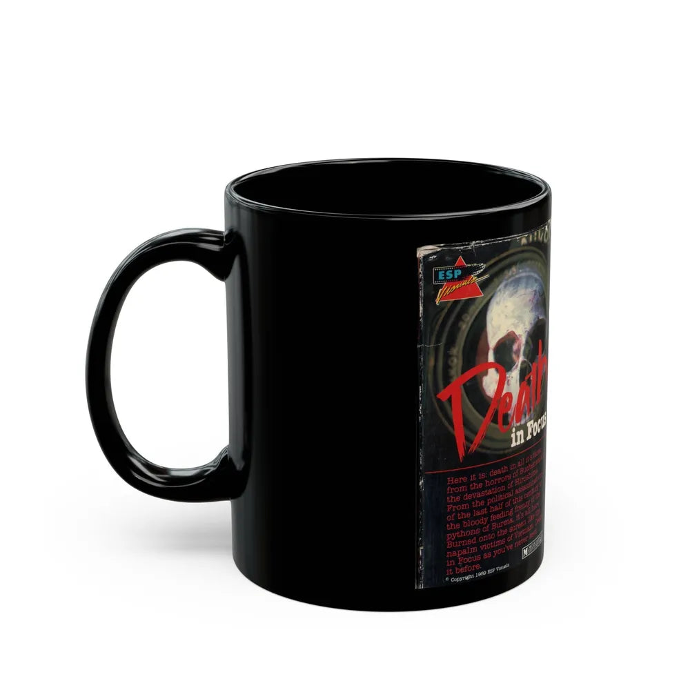 DEATH IN FOCUS (VHS COVER) - Black Coffee Mug-Go Mug Yourself